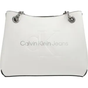 Calvin Klein SCULPTED SHOULDER BAG24 MONO Damen Handtasche, weiß, größe os