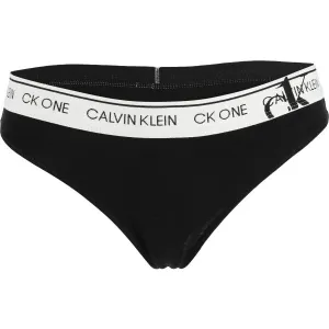 Calvin Klein FADED GLORY-THONG Damen Slip, schwarz, größe L