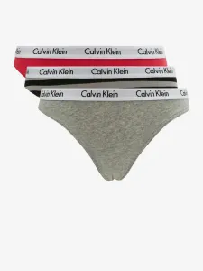 Calvin Klein 3PK BIKINI Damen Unterhose, grau, größe L