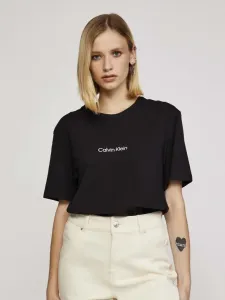 Calvin Klein S/S CREW NECK Damenshirt, schwarz, größe XS