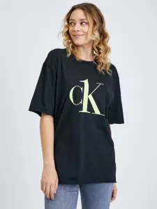 Calvin Klein CK1 COTTON LW NEW-S/S CREW NECK Damenshirt, schwarz, größe M