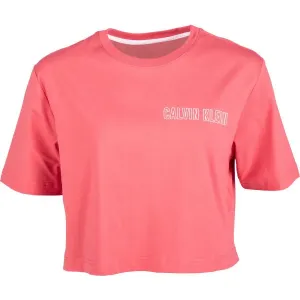 Calvin Klein CROPPED SHORT SLEEVE T-SHIRT Damenshirt, rosa, größe L
