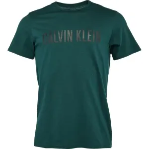 Calvin Klein S/S CREW NECK Herrenshirt, dunkelgrün, größe L