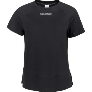 Calvin Klein S/S CREW NECK Damenshirt, schwarz, größe S #1109381