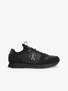 Calvin Klein RUNNER SOCK LACEUP NY-LTH Herren Sneaker, schwarz, größe 42