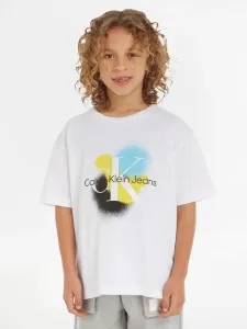 Calvin Klein Jeans Kinder  T‑Shirt Weiß