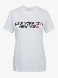 Calvin Klein Jeans Logo Text T-Shirt Weiß #200288