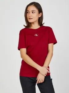 Calvin Klein Jeans Micro Monogram T-Shirt Rot