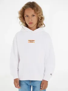 Calvin Klein Jeans Sweatshirt Kinder Weiß
