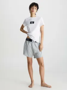 Calvin Klein ´96 LOUNGE-S/S CREW NECK Damenshirt, weiß, größe XS