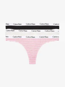 Calvin Klein 3PK THONG Damen Unterhose, grau, größe M #921801