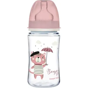 Canpol babies Bonjour Paris Babyflasche 3m+ Pink 240 ml #334537