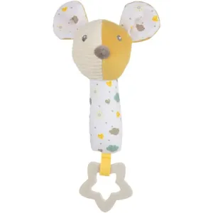Canpol babies Mouse sanftes quietschendes Spielzeug mit Beißring 0m+ 1 St