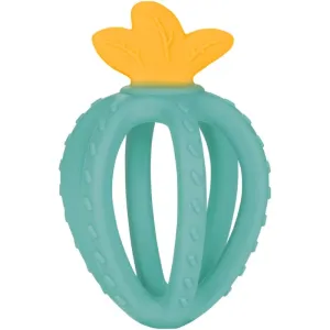 canpol babies Silicone Sensory Teether Strawberry Beißring Turquoise 3m+ 1 St