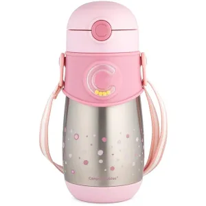 Canpol babies Thermos Thermosflasche mit Strohhalm 12m+ Pink 300 ml