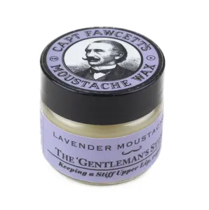 Captain Fawcett Moustache Wax The Gentleman's Stiffener Schnurrbartwachs Lavender 15 ml