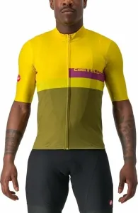 Castelli A Blocco Jersey Passion Fruit/Amethist-Green Apple-Avocado Green L Jersey