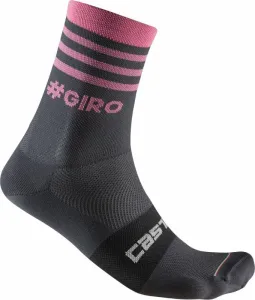 Castelli Giro 13 Stripe Sock Gray/Rosa S/M Fahrradsocken