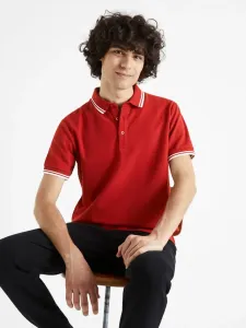 Celio Beline Polo T-Shirt Rot