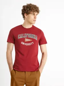 Celio California T-Shirt Rot
