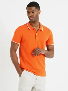 Celio Decolrayeb Polo T-Shirt Orange #1213167