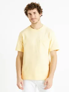Celio Degauffre T-Shirt Gelb
