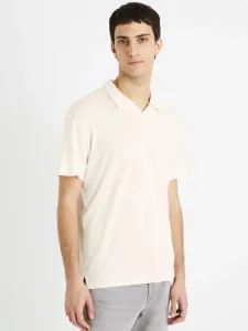 Celio Deolive Polo T-Shirt Weiß #1074299