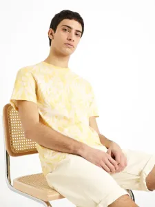 Celio Deplaced2 T-Shirt Gelb