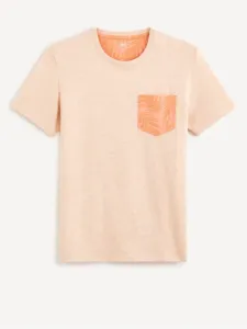 Celio Depocket T-Shirt Orange #967564