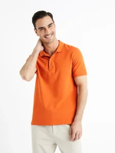Celio Teone Polo T-Shirt Orange #1232699