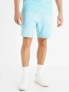 Celio Doplaced Shorts Blau