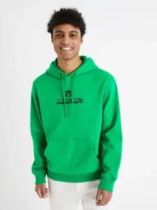 Celio Minecraft Sweatshirt Grün