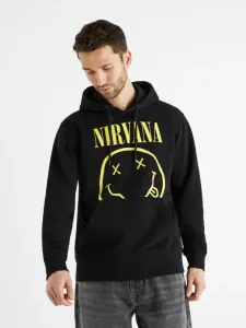 Celio Nirvana Sweatshirt Schwarz
