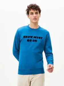 Celio Pewording Snow Sweatshirt Blau #236448