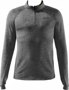 CEP W0139 Winter Run Shirt Men Black Melange M Laufsweatshirt