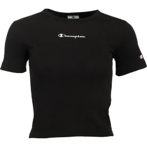 Champion AMERICAN CLASSICS CREWNECK T-SHIRT Damenshirt, schwarz, größe L