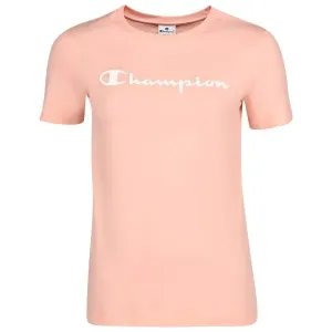 Champion CREWNECK T-SHIRT Damenshirt, lachsfarben, größe M