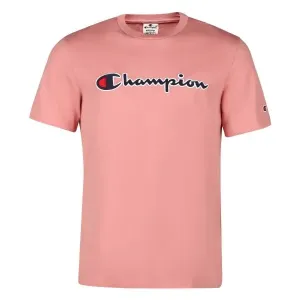 Champion CREWNECK T-SHIRT Herrenshirt, rosa, größe M #1021265