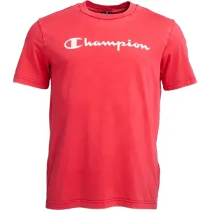 Champion OLD SCHOOL CREWNECK T-SHIRT Herrenshirt, rot, größe L