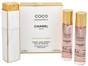 Chanel Coco Mademoiselle - EDP 20 ml (nachfüllbare Flakon) + EDP Nachfüllung 2 x 20 ml 60 ml