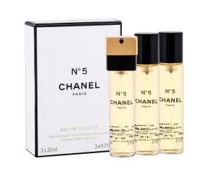 Chanel No. 5 - Eau de Toilette mit Zerstäuber - Nachfüllung (3 x 20 ml) 60 ml