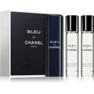 Chanel Bleu De Chanel – EDT (3 x 20 ml) + nachfüllbarer Flakon 60 ml