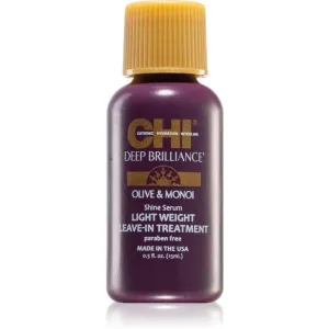 CHI Brilliance Shine Serum Lightweight Leave-in Ttreatment leichtes Serum für glänzendes und geschmeidiges Haar 15 ml