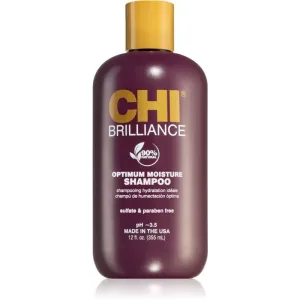 CHI Brilliance Optimum Moisture Shampoo hydratisierendes Shampoo für glänzendes und geschmeidiges Haar 355 ml