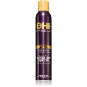 CHI Deep Brilliance Olive & Monoi Flexible Hold Hair Spray pflegender Haarlack für alle Haartypen 284 g