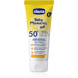 Chicco Baby Moments Sun Mineral Sonnencreme für Kinder SPF 50+ 0 m+ 75 ml