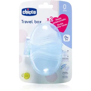 Chicco Double Soother Holder Schnullerbox Blue 1 St