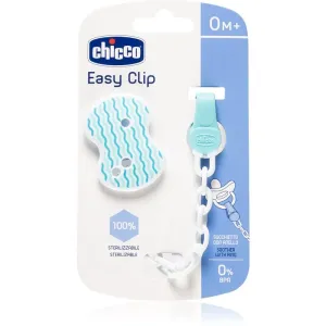 Chicco Easy Clip Schnullerkette 0m+ Blue 1 St
