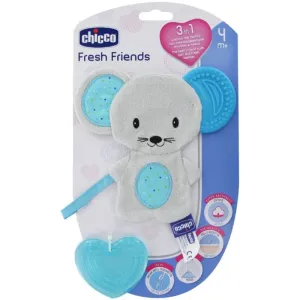 Chicco Fresh Friends Teething Cuddly Toy Schmusetuch mit Beißring Boy 1 St