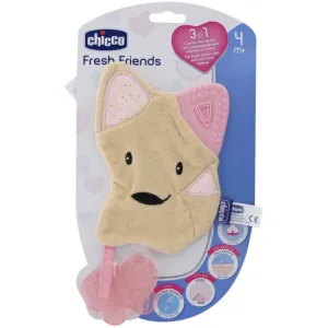 Chicco Fresh Friends Teething Cuddly Toy Schmusetuch mit Beißring Girl 1 St